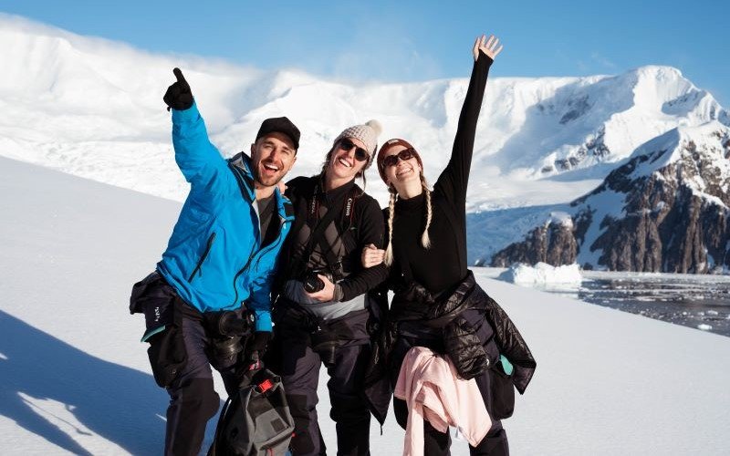 Schneeschuhwandern Antarktis