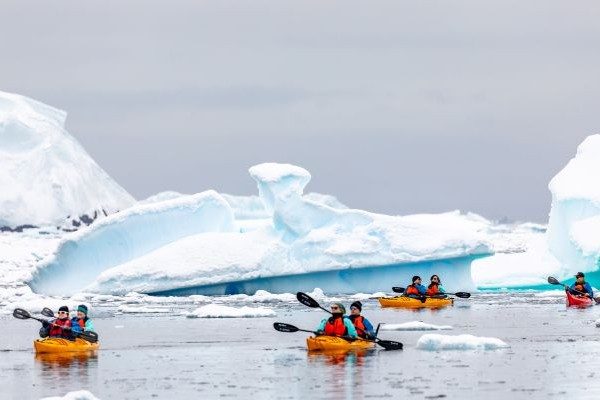Kayak in der Antarktis