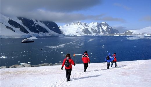Schneeschuhwanderung Antarktis