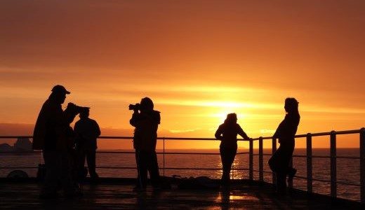 Sonnenuntergang Antarktis