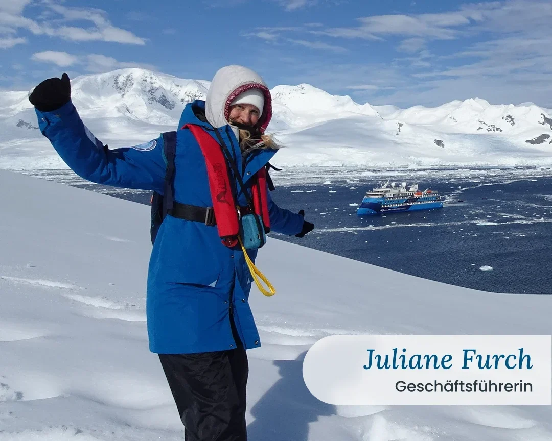 Juliane Furch in der Antarktis